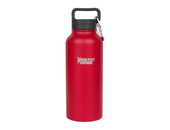 Μπουκάλι Θερμός Stein Healthy Human με χωρητικότητα 950ml και διατήρηση θερμοκρασίας 12h ζεστό / 24h κρύο - Red Hot