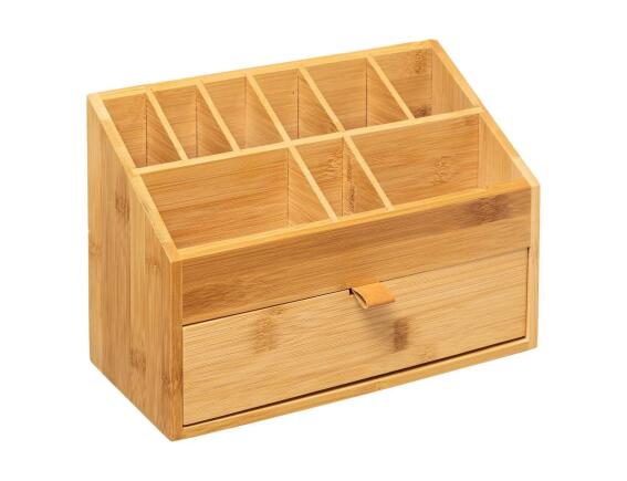 Κουτί Οργάνωσης Make up 5five από Ξύλο Bamboo, 25.5x12.5x18.5cm - Απόχρωση Ξύλου