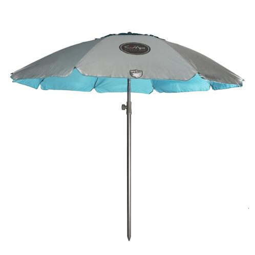 Campo Ομπρέλα Θαλάσσης1.90m με UV Προστασία και Αεραγωγό Retro 200  Silver Capri Blue
