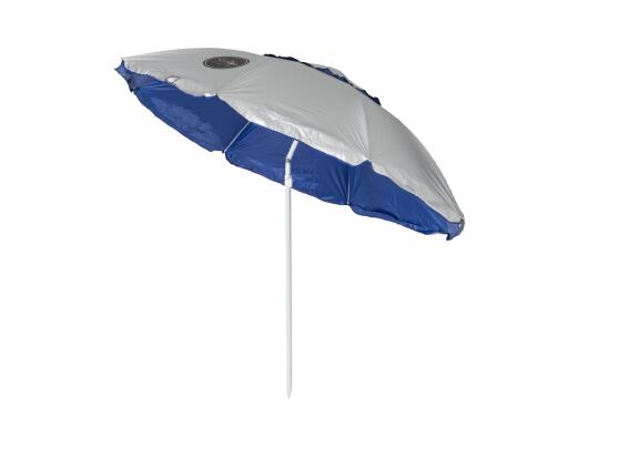 Campo Kerry 200 Σπαστή Ομπρέλα Θαλάσσης Silver/Sky Διαμέτρου 1.9m με UV Προστασία και Αεραγωγό Blue