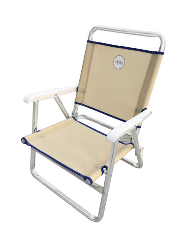 Campo Καρεκλάκι Παραλίας Αλουμινίου 62x55x62εκ. Μπεζ