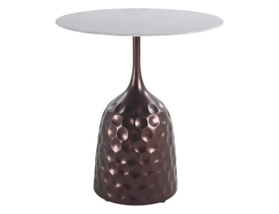 PTMD Luxury Living Βοηθητικό Τραπεζάκι Anna με διαστάσεις 50x55cm - Bronze