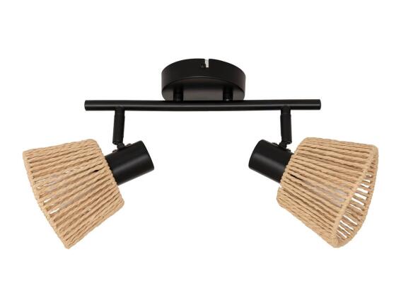 Atmosphera  Φωτιστικό οροφής ρεύματος Myha με λαμπτήρα Ε14 και διαστάσεις 28x15x19.5cm - Kαφέ