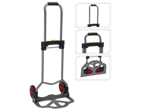 Progarden  Αναδιπλούμενο καρότσι μεταφοράς - 60kg - Γκρι