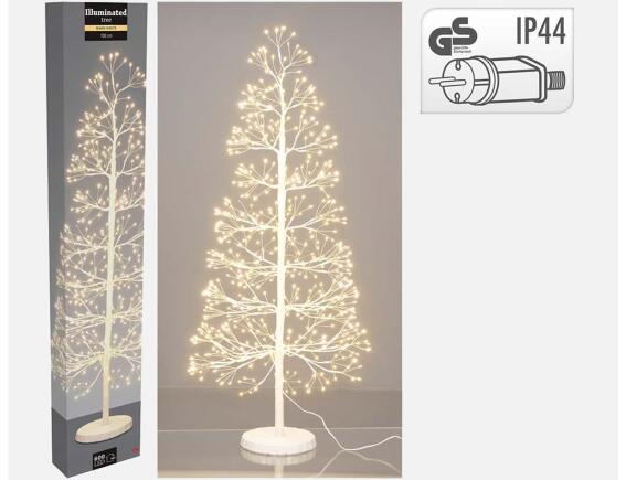 Διακοσμητικό δέντρο με 600 φωτάκια LED και ύψος 100cm - Θερμό Λευκό