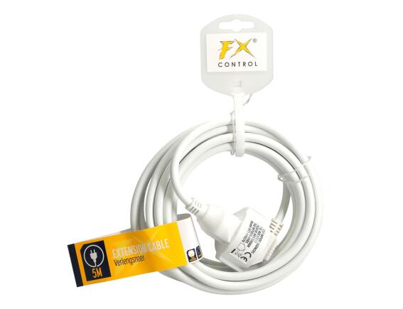 FX CONTROL Μπαλαντέζα - Προέκταση Καλωδίου - 3x 1.5mm² - 5m - Λευκό