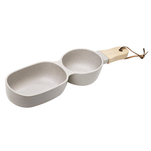 Ladelle Ορντερβιέρα 2 Θέσεων Taupe 34.5x9.5x4.8cm Elements-Κεραμική
