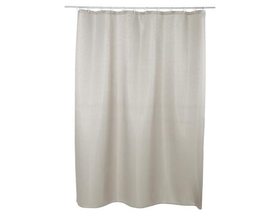 5five  Κουρτίνα Μπάνιου με κρίκους Modern Color με διαστάσεις 180x200cm - Taupe