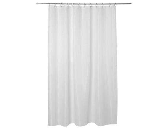5five  Κουρτίνα Μπάνιου με κρίκους Modern Color με διαστάσεις 180x200cm - White