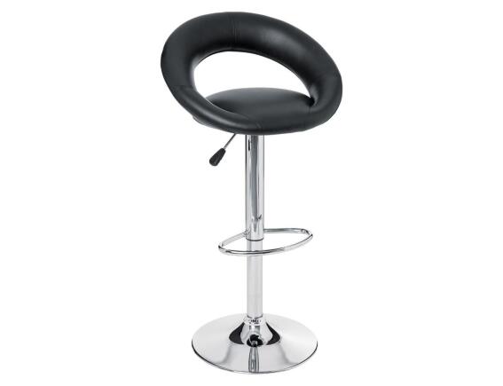 Atmosphera Σκαμπό μπαρ Sasha με ρυθμιζόμενο ύψος και διαστάσεις 48.5x51.5x96.5cm - Black