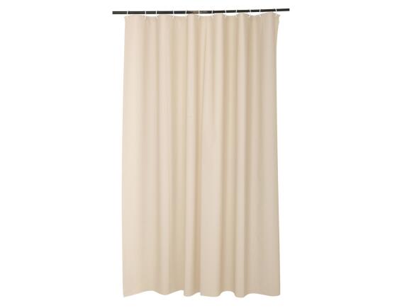 Douceur d'intérieur Κουρτίνα Μπάνιου με κρίκους Vitamineμε διαστάσεις 180x200cm - Taupe