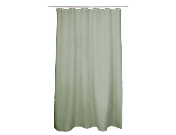 Douceur d'intérieur Κουρτίνα Μπάνιου με κρίκους Vitamine  με διαστάσεις 180x200cm - Sage