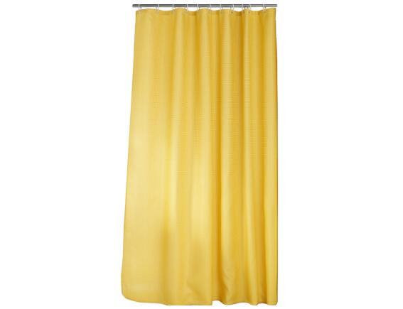 Douceur d'intérieur Κουρτίνα Μπάνιου με κρίκους Quartz  με διαστάσεις 180x200cm - Ochre