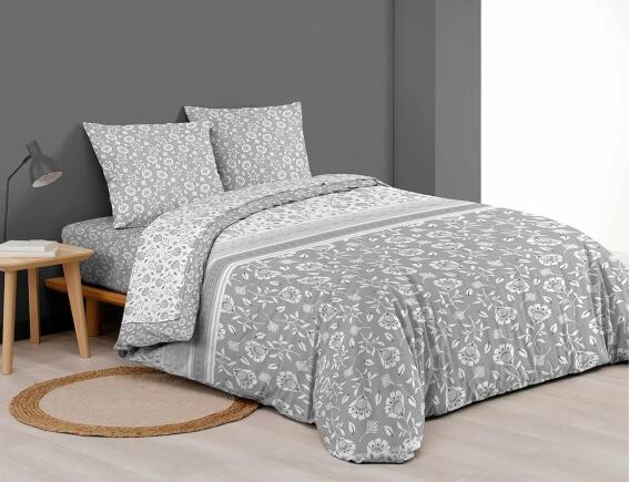 Douceur d'intérieur  Σετ Διπλά Σεντόνια & Μαξιλαροθήκες Flavie από βαμβάκι 57TC, με διαστάσεις 140x190cm