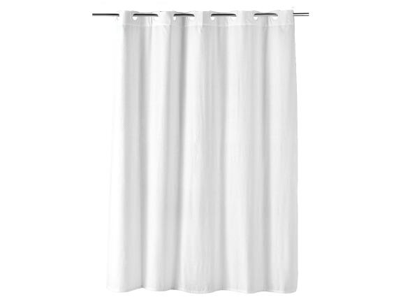 Douceur d'intérieur  Κουρτίνα Μπάνιου με κρίκους Dotty με διαστάσεις 180x200cm - White