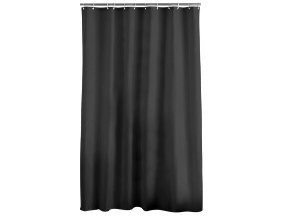 Douceur d'intérieur Κουρτίνα Μπάνιου με κρίκους Essencia  με διαστάσεις 180x200cm - Black