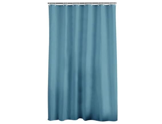 Douceur d'intérieur Κουρτίνα Μπάνιου με κρίκους Essencia με διαστάσεις 180x200cm - Petroleum Blue