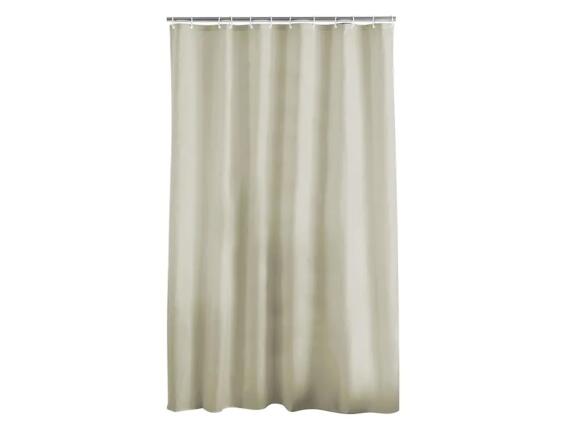 Douceur d'intérieur  Κουρτίνα Μπάνιου με κρίκους Essencia με διαστάσεις 180x200cm - Taupe