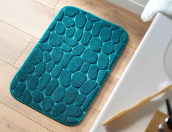 Douceur d'intérieur Πατάκι Μπάνιου Ricochet  με memory foam και διαστάσεις 50x80cm - Blue/Emerald Green