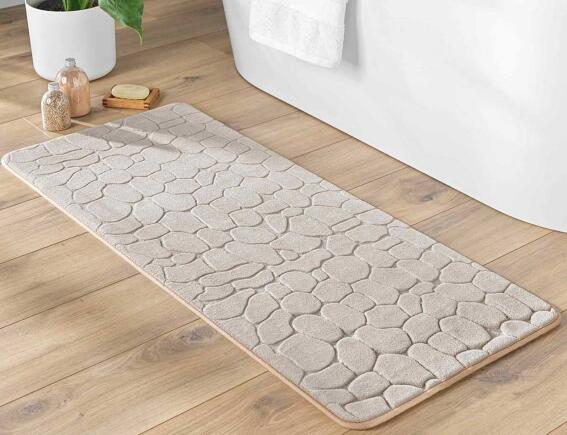 Douceur d'intérieur Πατάκι Μπάνιου Ricochet  με memory foam και διαστάσεις 50x120cm - Taupe