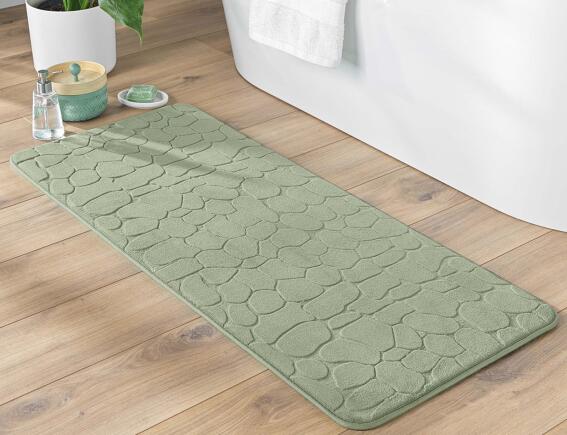 Douceur d'intérieur Πατάκι Μπάνιου Ricochet  με memory foam και διαστάσεις 50x120cm - Sage