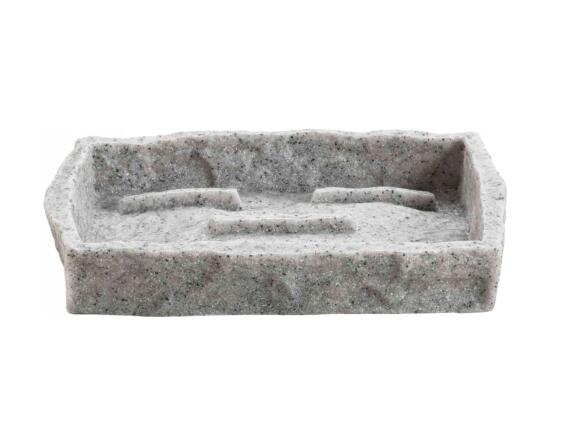 Douceur d'intérieur Θήκη για σαπούνι Stony με διαστάσεις 14.1x9.9x2.2cm - Grey