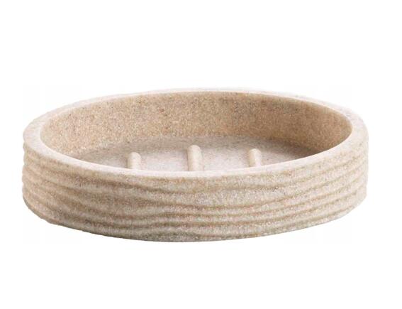 Douceur d'intérieur Θήκη για σαπούνι Siloa με διαστάσεις 12.5x9x2.6cm - Sable