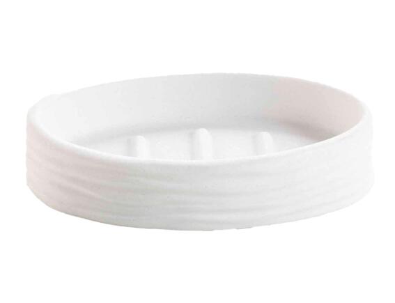Douceur d'intérieur Θήκη για σαπούνι Siloa με διαστάσεις 12.5x9x2.6cm - White