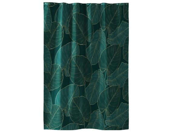 Douceur d'intérieur Κουρτίνα Μπάνιου με κρίκους  με διαστάσεις 180x200cm - Jade
