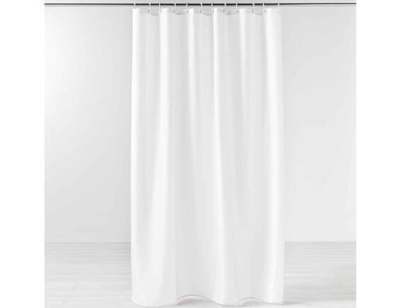Douceur d'intérieur Κουρτίνα Μπάνιου με κρίκους Yaline  με διαστάσεις 180x200cm - Λευκό