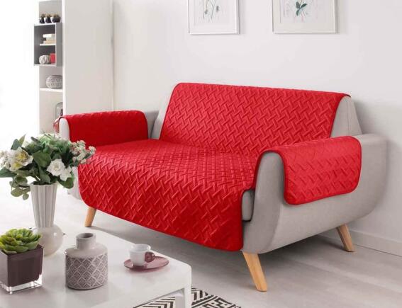 Κάλυμμα Καναπε Lounge Douceur d'intérieur με διαστάσεις 223x179cm - Red