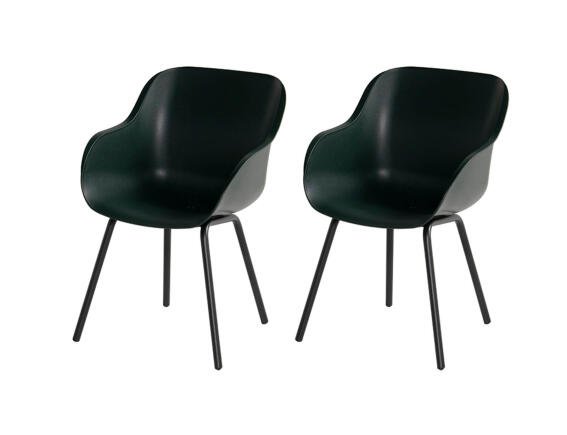Hartman Σετ Καρέκλες κήπου Sophie Rondo Elegance  με διαστάσεις 55x58x85cm - Night Green - 2 τεμάχια
