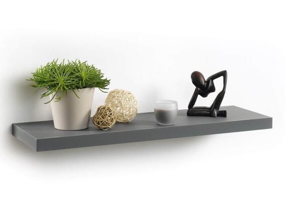 Homea Ράφι Τοίχου με διαστάσεις 75x22.8x3.4cm - Antracite Grey