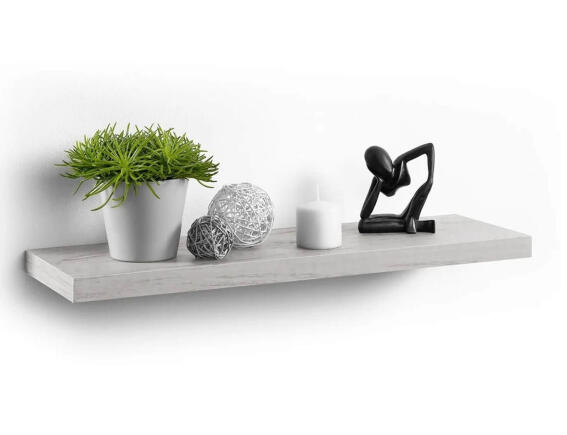 Homea Ράφι Τοίχου με διαστάσεις 75x22.8x3.4cm - White Oak