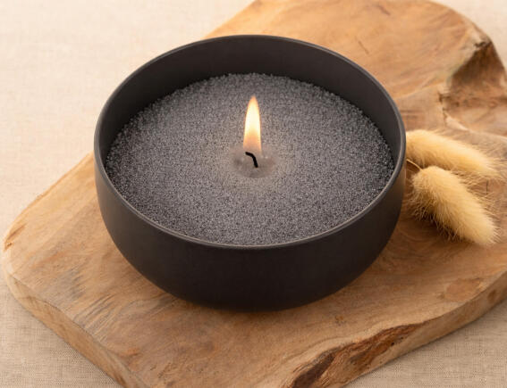 Homea Άμμος Κεριού με 6 φυτίλια - 400g - Black