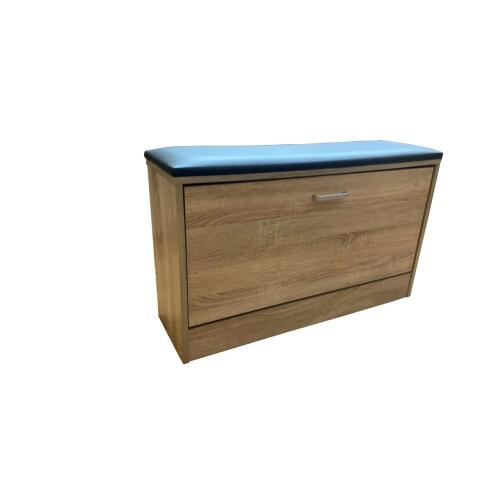 Velco Παπουτσοθήκη Σκαμπό 60x24x49εκ. Σφένδαμος