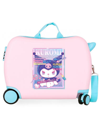 Kuromi Βαλιτσάκι καμπίνας παιδικό slim 50cm Current Mood Pink