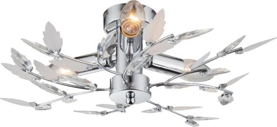 Globo Lighting Πλαφονιέρες VIDA τρίφωτο νίκελ  3xE14