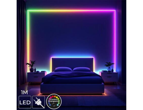 Ταινία LED RGB Home Deco Factory LA0167 - 1 Μέτρο - 3 Λειτουργίες - Πολύχρωμο