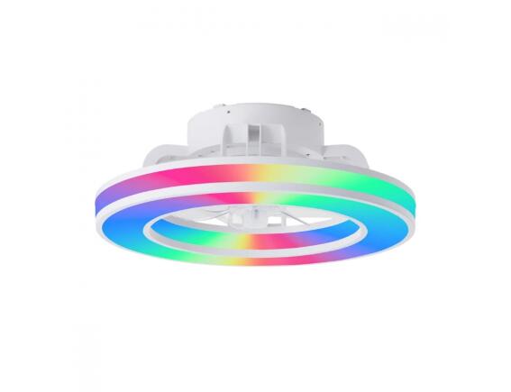 Brilliant G80915/05 Mondello Ανεμιστήρας Οροφής LED RGB με Τηλεχειριστήριο 41.5cm 26W Λευκό