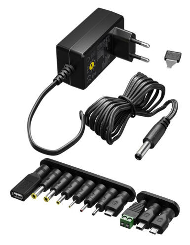 GOOBAY επιτοίχιος φορτιστής 64569 3V-12V 18W/1.5A 12 tips