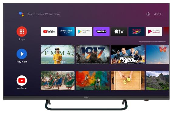 Tesla Smart Τηλεόραση Android TV 65'' 4K Ultra-HD 65E625BUS