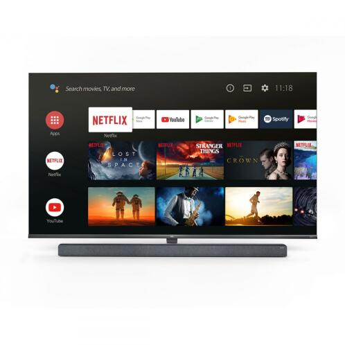 TCL Τηλεόραση 65'' 4K Android TV Με Onkyo Soundbar 65X10