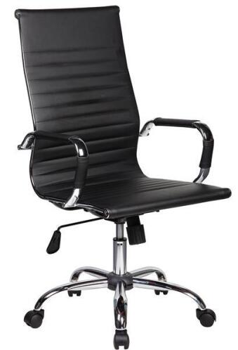 Velco Pro Systems Καρέκλα Γραφείου Μαύρη με επένδυση δερματίνης 66-20064