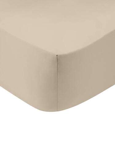 Κατωσέντονο Cotton Feelings με λάστιχο 109 Sand Υπέρδιπλο (180x200+30)