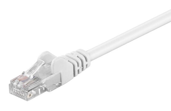 GOOBAY καλώδιο δικτύου 68500 CAT 5e U/UTP 100 MHz CCA 0.5m λευκό