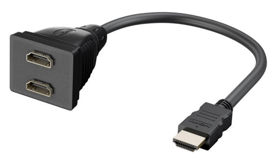 GOOBAY HDMI splitter 68784 1x input/2x output 1080p μαύρο