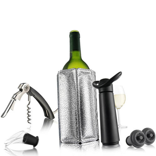 Vacu Vin Εργαλεία Κρασιού Σετ 6τεμ. Μαύρο Essentials