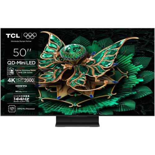 TCL 50C7K 4K QD Mini-LED 144HZ TV (2025)