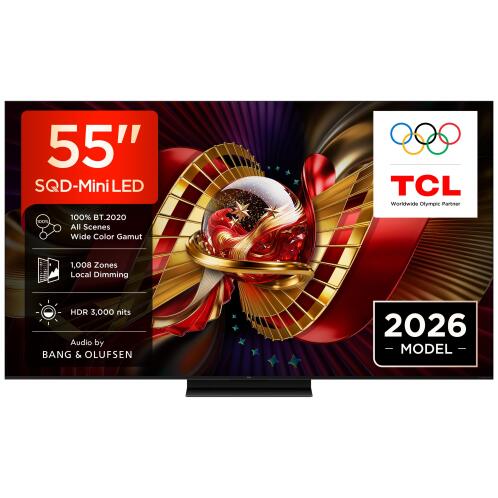 TCL 55C8L 4K Premium SQD-Mini LED TV (2026)